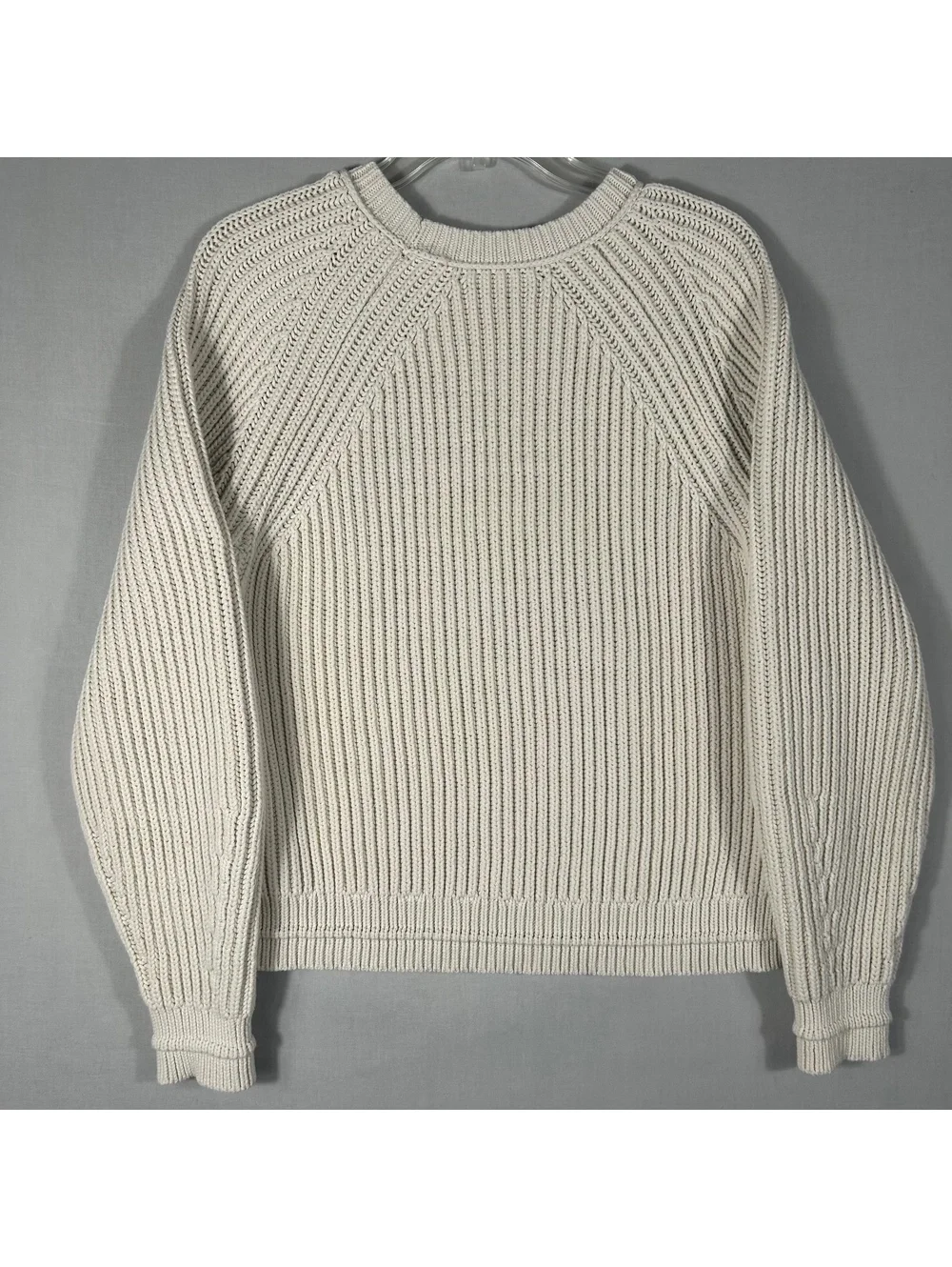 J Crew Sweater Womens Size XL Cream Chunky Knit Long Sleeve Casual Capsule